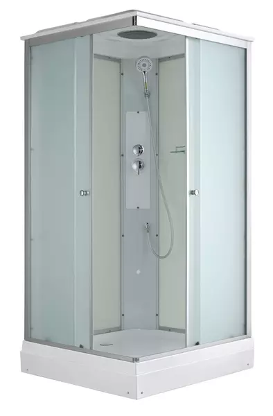 Душевая кабина AvaCan CK2090 9090 низкий поддон матоваябелая 47300₽