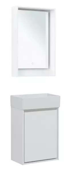 Мебель для ванной подвесная Aquanet Милан 45 белая глянцевая 44264₽
