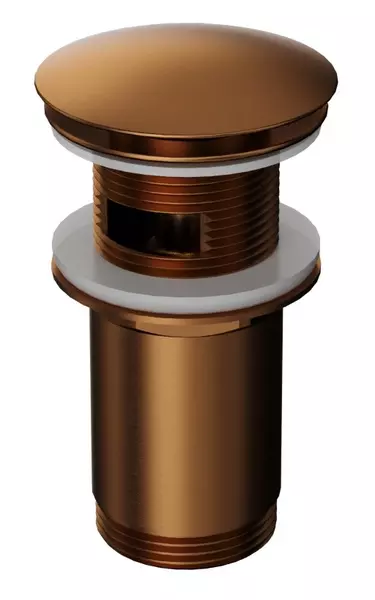 Донный клапан для раковины Whitecross A706CPB с механизмом Клик-Клак брашированная медь 3990₽
