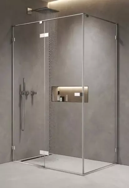 Душевой угол-ограждение AQUAme AQM7409-9AQM7409-9 12090 прямоугольный прозрачныйхром без поддона универсальный 51200₽