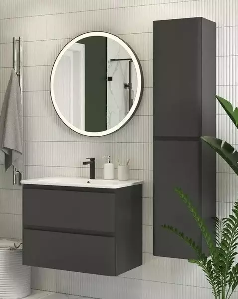 Мебель для ванной подвесная Aquanet Эмбер 60 чёрный матовый 44761₽