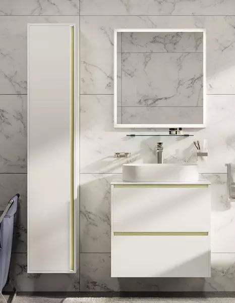 Мебель для ванной подвесная Allen Brau Activity 80 белый матовыйолива браш 307978 171378₽