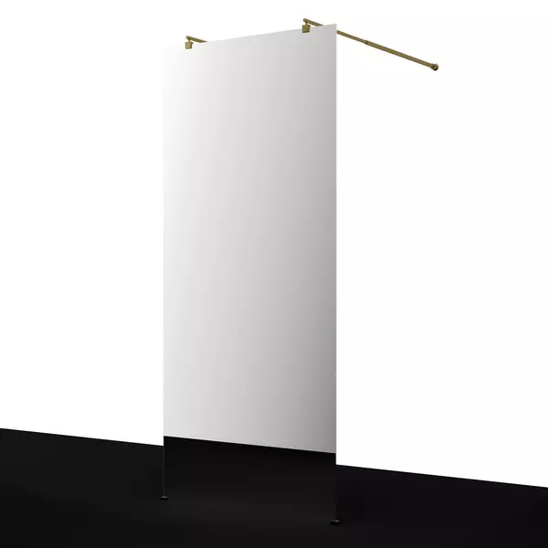 Душевая перегородка WasserKRAFT Vechte 60W39BG-MR 90200 зеркальнаяматовое золото 53370₽