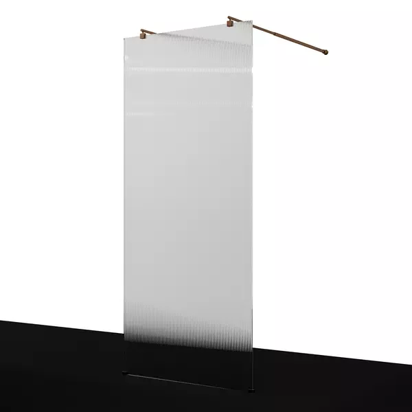 Душевая перегородка WasserKRAFT Vechte 60W46RG-FL 110200 рифленаярозовое золото 62520₽