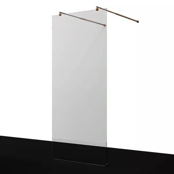 Душевая перегородка «WasserKRAFT» Vechte 60W46RG 110/200 прозрачная/розовое золото