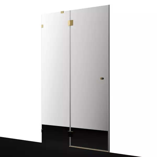 Душевая дверь WasserKRAFT Ems 76H05L-MR 120200 зеркальнаязолото без поддона левая 110220₽