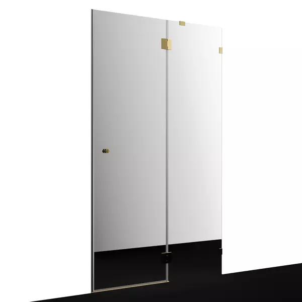 Душевая дверь WasserKRAFT Ems 76H05R-MR 120200 зеркальнаязолото без поддона правая 110220₽