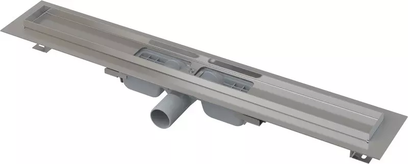 Душевой лоток «AlcaPlast» APZ101 950 Low боковой выпуск хром без решетки