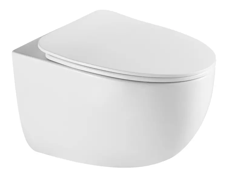 Подвесной унитаз безободковый Terminus Енисей Monolit белый с сиденьем с микролифтом белое 19789₽