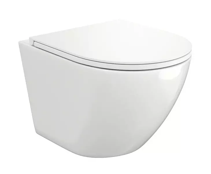 Подвесной унитаз безободковый Corpa Nera Bosso L CN40110 белый с сиденьем дюропласт с микролифтом белое 14000₽