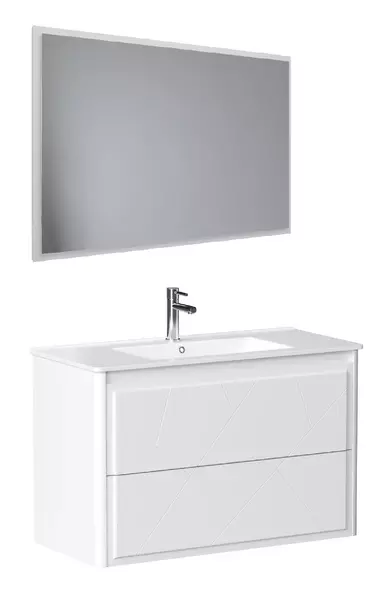 Мебель для ванной подвесная Allen Brau Paris 100 белая матовая 177508₽