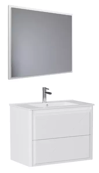 Мебель для ванной подвесная Allen Brau Paris 80 белая матовая 166253₽
