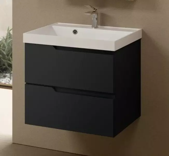 Тумба с раковиной «AQUAme» S3 60 (Астория 60) подвесная антрацит