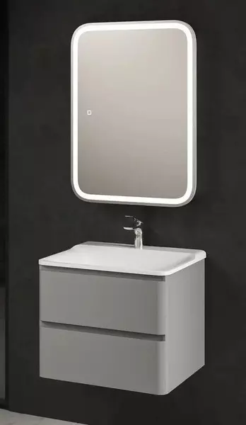 Мебель для ванной подвесная AQUAme S4 60 серая 41300₽