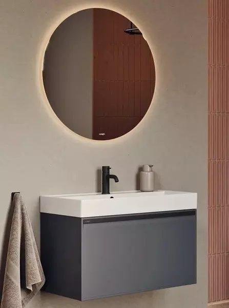 Мебель для ванной подвесная Aqwella Pure 81 серая 52508₽