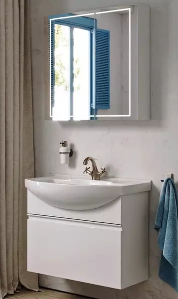 Мебель для ванной подвесная Aqwella Rodos 88 белая 41643₽