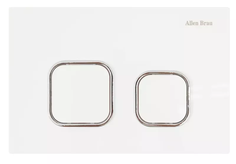 Кнопка смыва «Allen Brau» EVO O 9.2EV02.20 пластик белая