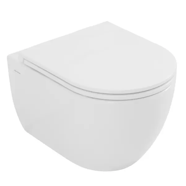 Подвесной унитаз безободковый Allen Brau Priority 4 43101320 белый с сиденьем дюропласт с микролифтом белое 20475₽