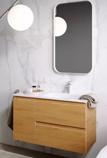 Мебель для ванной подвесная Aqwella 5 Stars Accent 90 дуб золотой леваяправая 49572₽