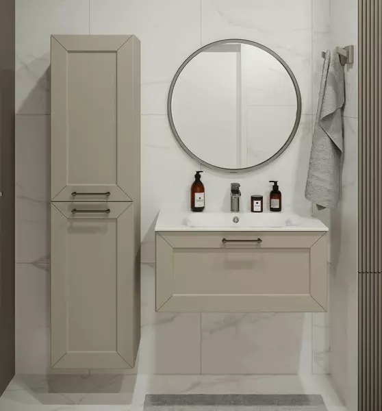 Мебель для ванной «Terminus» Виктория 80 с 1 ящиком подвесная айвари