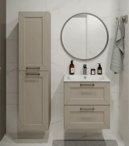 Мебель для ванной Terminus Виктория 60 с 2 ящиками подвесная айвари 83380₽