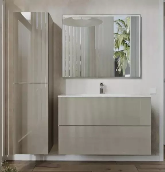 Мебель для ванной «Terminus» Вега 100 с 2 ящиками подвесная капучино
