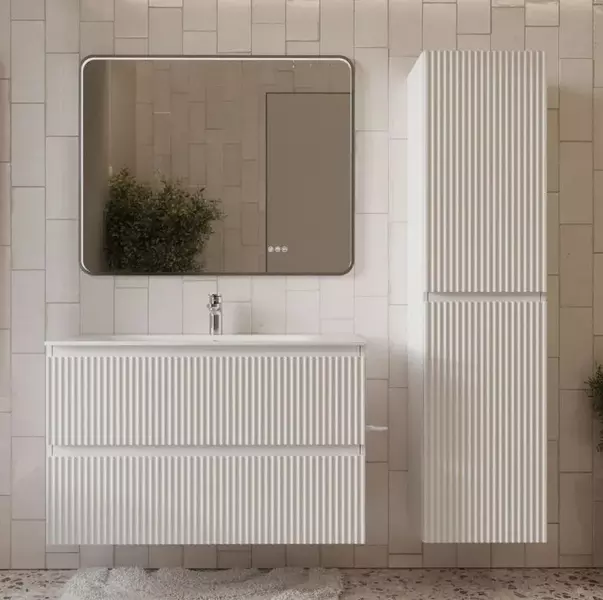 Мебель для ванной «Terminus» Сицилия 100 с 2 ящиками подвесная белая