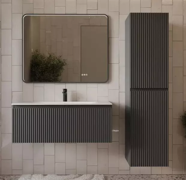 Мебель для ванной «Terminus» Сицилия 100 с 1 ящиком подвесная графит