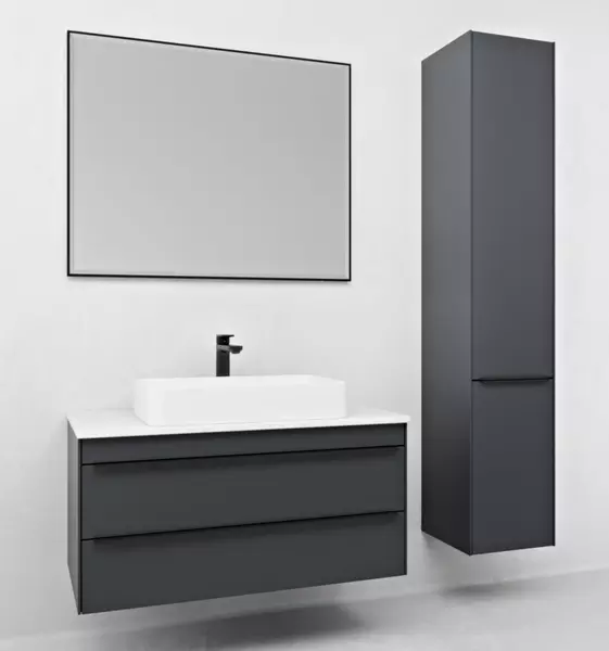 Мебель для ванной подвесная Ukko Sanford 120 серая 169532₽