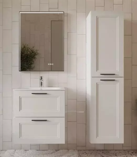 Мебель для ванной Terminus Классик 60 с 2 ящиками подвесная белая 82236₽