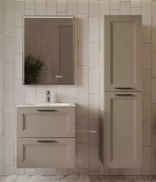 Мебель для ванной «Terminus» Классик 60 с 2 ящиками подвесная капучино