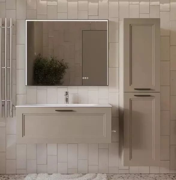 Мебель для ванной «Terminus» Классик 100 с 1 ящиком подвесная капучино