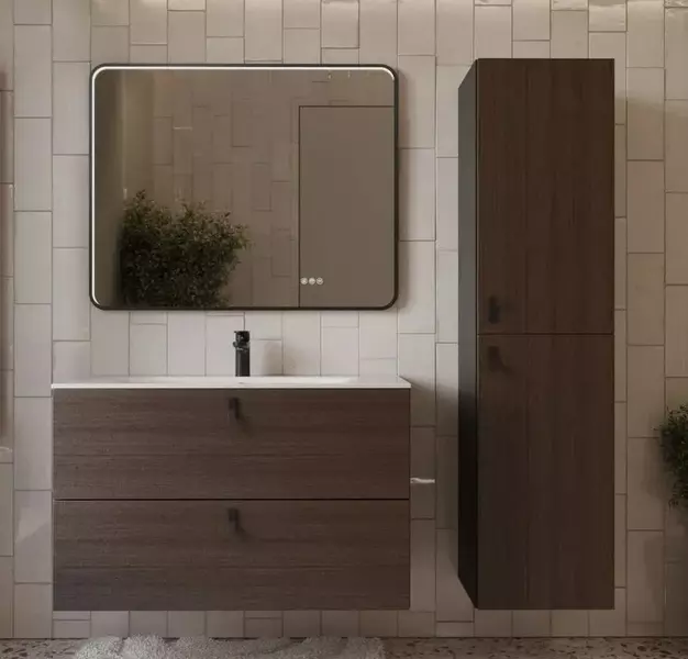 Мебель для ванной Terminus Контур 100 с 2 ящиками подвесная венгеграфит 106128₽