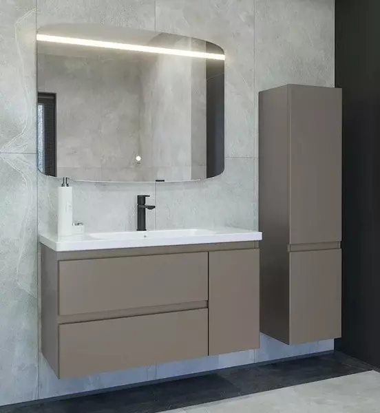 Мебель для ванной подвесная «Caprigo» Форте 100 айрон левая/правая