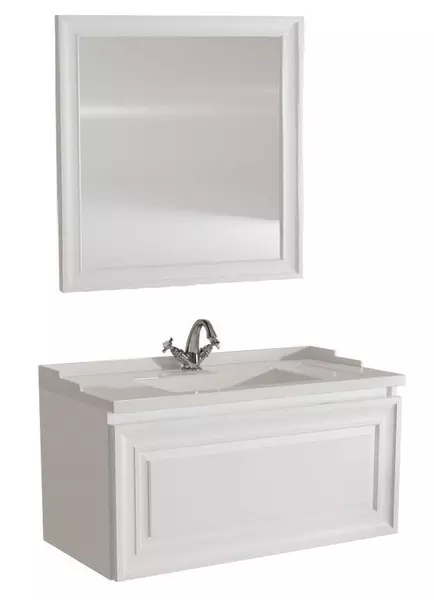 Мебель для ванной подвесная «Caprigo» Понца 90 с 1 ящиком белая