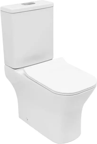 Унитаз компакт безободковый Aquanet Cube 30 C1 TCube 30 C2 T 348011348010 белый с сиденьем дюропласт с микролифтом белое 16810₽