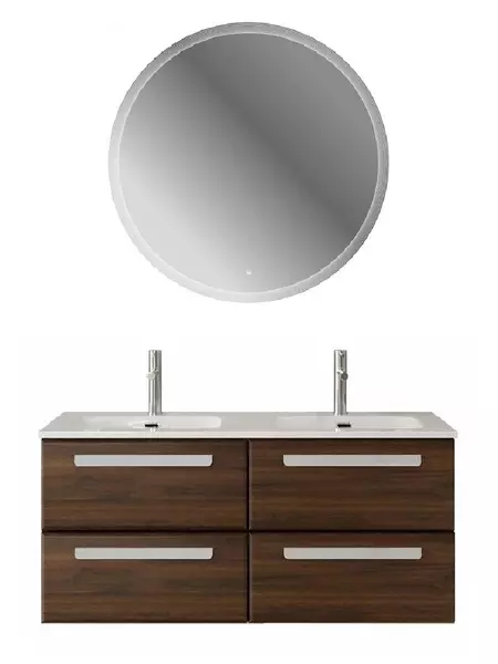 Мебель для ванной подвесная Cezares Eco-cer-n 120 с 4 ящиками Орех шоколад Софт 125600₽