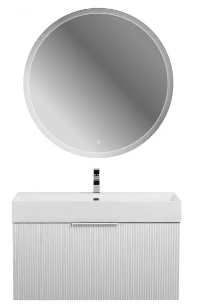Мебель для ванной подвесная Cezares Premium Plisse 90 с 2 ящиками 1 скрытый Bianco opaco 215650₽