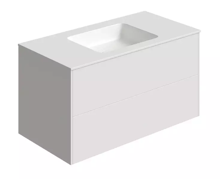 Тумба с раковиной «Kupala» Karelia 100 (Kupala 100) подвесная белая матовая