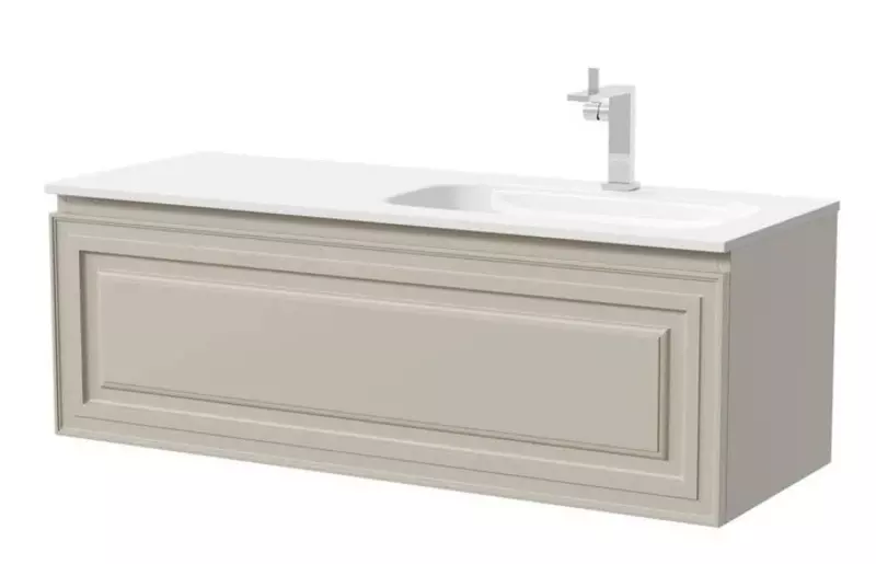 Тумба с раковиной Sancos Very 120 Grace CN7021 12146 подвесная Beige Soft правая 67250₽