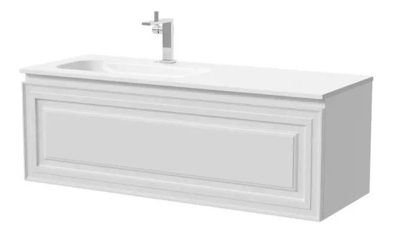 Тумба с раковиной Sancos Very 120 Grace CN7020 12146 подвесная Bianco левая 71280₽