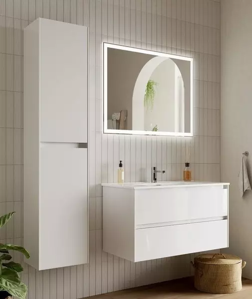 Мебель для ванной подвесная Sancos Cento 90 белая глянцевая 75060₽