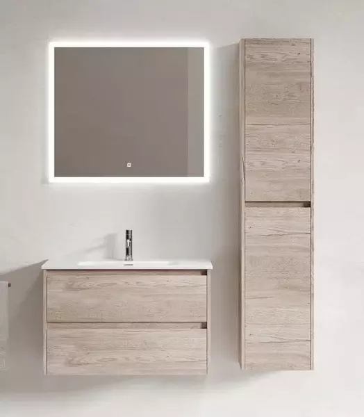 Мебель для ванной подвесная «Sancos» Libra 90 дуб галифакс натуральный