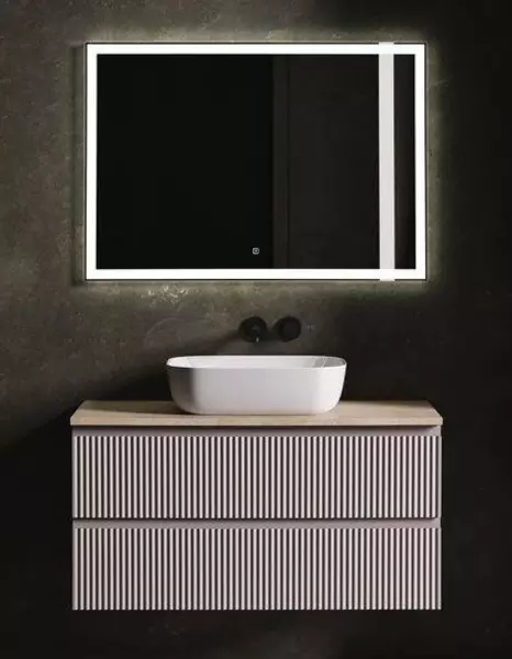 Мебель для ванной подвесная Sancos Snob R 100 со столешницей Doha Soft 96390₽