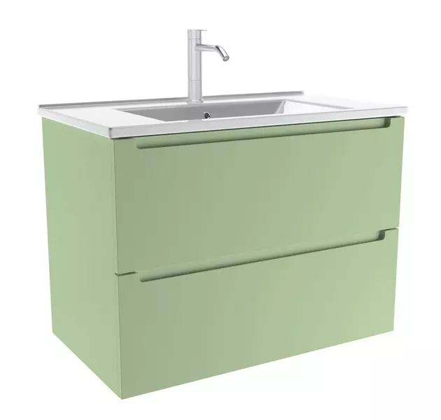 Тумба с раковиной «ZOV» Дион 80 (NS80 80) подвесная фисташковая