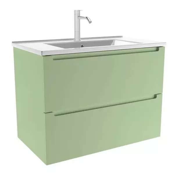 Тумба с раковиной «ZOV» Дион 100 (NS100 100) подвесная фисташковая