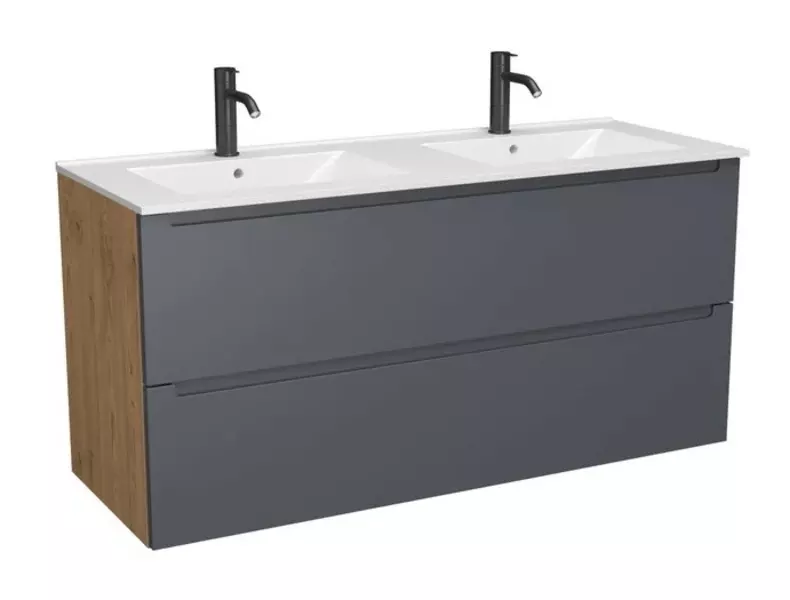 Тумба с раковиной ZOV Дион 120 NS120 120 подвесная графит матоваядуб 76544₽