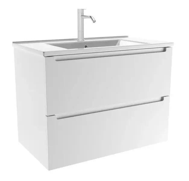 Тумба с раковиной «ZOV» Дион 80 (NS80 80) подвесная белая матовая