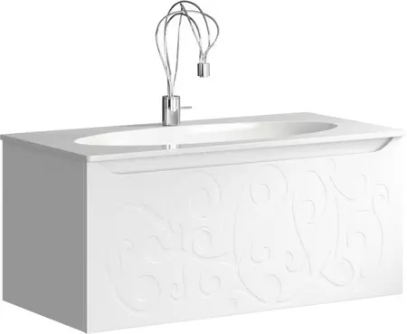 

Тумба с раковиной «Clarberg» Elegance 100 (Elegance 100) подвесная белая