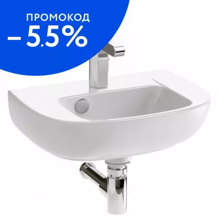 

Раковина «Jacob Delafon» Odeon Up 45/32 E4760-00 фарфоровая белая